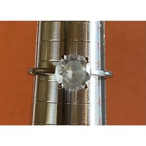 Women’s Ring Glass Solitaire Engagement 7.5